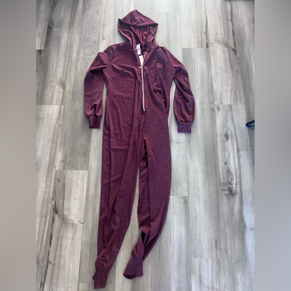 Savage X Fenty Sleep & Shine Sparkly Hooded Lounge Jumpsuit Set